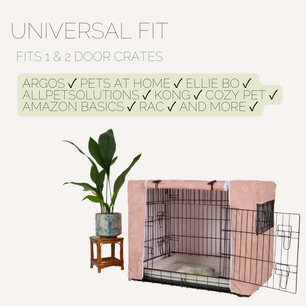 BOHEMIAN SLATE - DOG CRATE COVER