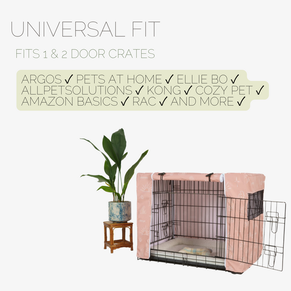 HYGGE BLUE - DOG CRATE COVER